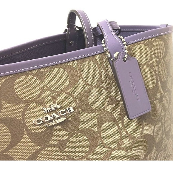 Coach Reversible PVC City Signature Tote - Picture 2 of 6